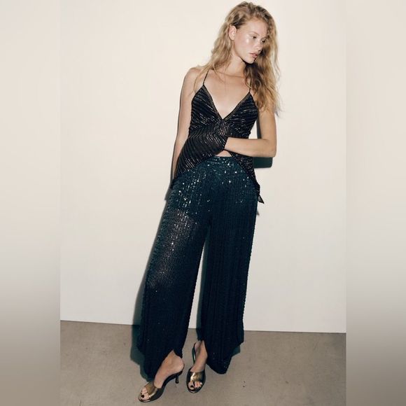 Zara Pants - LAST 1! 🔥ZARA SEQUIN BALLOON PANTS LIMITED EDITION